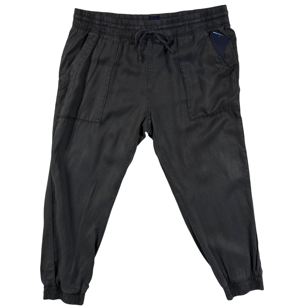 NWT GAP L Everyday Easy Pull On Jogger Pant Gray 100% Lyocell Utility Lounge $80
